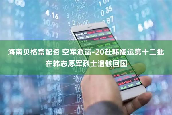 海南贝格富配资 空军派运-20赴韩接运第十二批在韩志愿军烈士遗骸回国